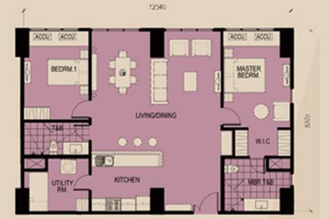 Executive Two-Bedroom Unit Type 02