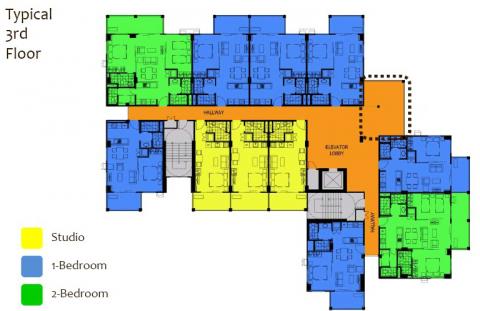 Kasa Luntian Building Floor Plans (Typical Third Floor)