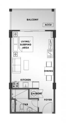 Kasa Luntian Studio Unit Floor Plan