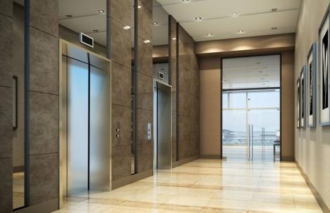 Elevator Lobby Perspective Rendering