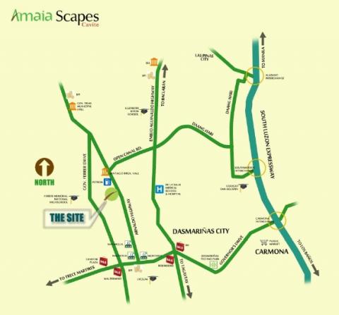 AMAIA Scapes Cavite Location Map