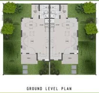 Twin Home Ground Level Plan