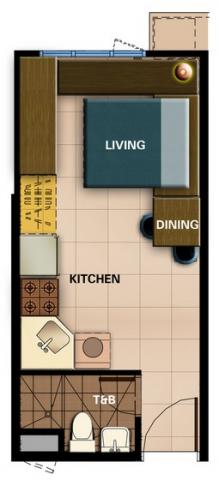 Typical Studio Unit Layout