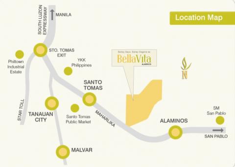 BellaVita Cavite Location Map