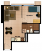 Typical 1-Bedroom Unit Layout